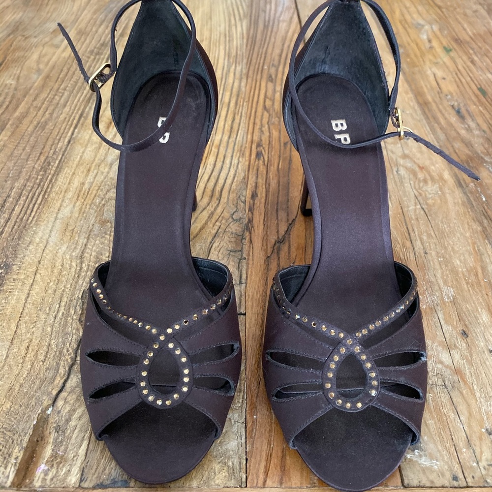 BP. Brown Strappy Heels